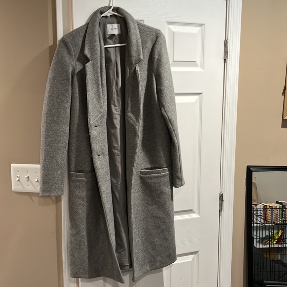 Tall Grey wool coat